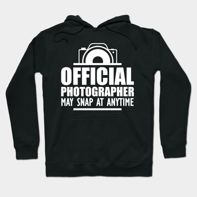 Photographer - Official photographer may snap at anytime w Hoodie by KC Happy Shop